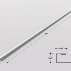 Brushed Metal Edge Trim for Barn Wood Wall 2
