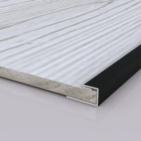 Black Metal Edge Trim for Peel and Stick Wall Panels