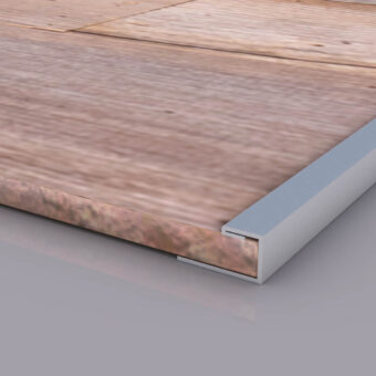 Brushed Metal Edge Trim for Barn Wood Wall