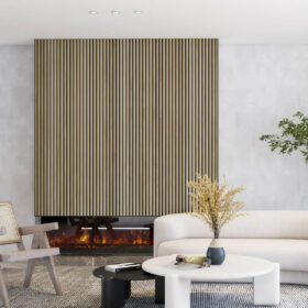 Black Metal Edge Trim for Wood Slat Wall Panels 12