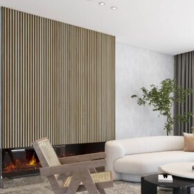 Black Metal Edge Trim for Wood Slat Wall Panels 13
