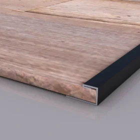 Black Metal Edge Trim for Barn Wood Wall