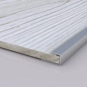 Brushed Metal Edge Trim for Peel and Stick Wall Panels