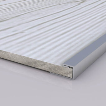 Brushed Metal Edge Trim for Peel and Stick Wall Panels