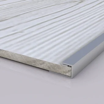Brushed Metal Edge Trim for Peel and Stick Wall Panels