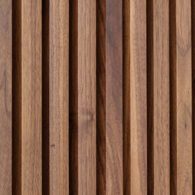 Walnut Full Height Wood Slat Wall Panels 5