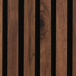 slatted wood wall panels walnut