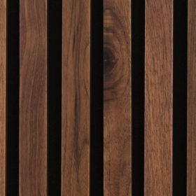 Walnut Full Height Wood Slat Wall Panels 4
