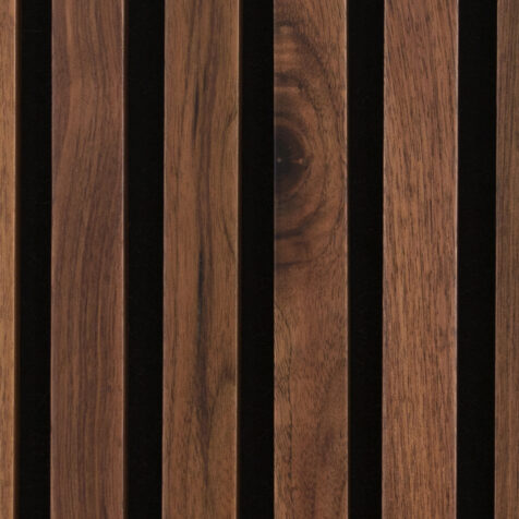 slatted wood wall panels walnut