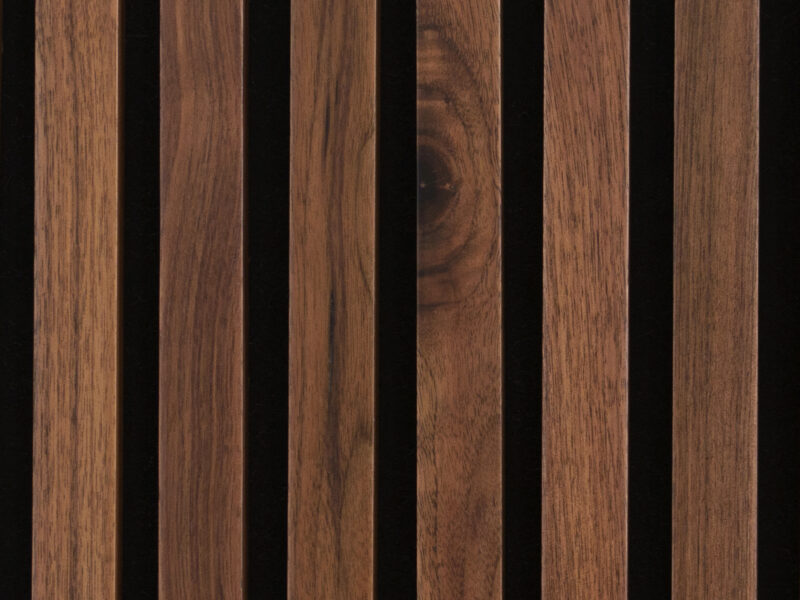 slatted wood wall panels walnut