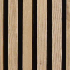 White Ash Full Height Wood Slat Wall Panels 4