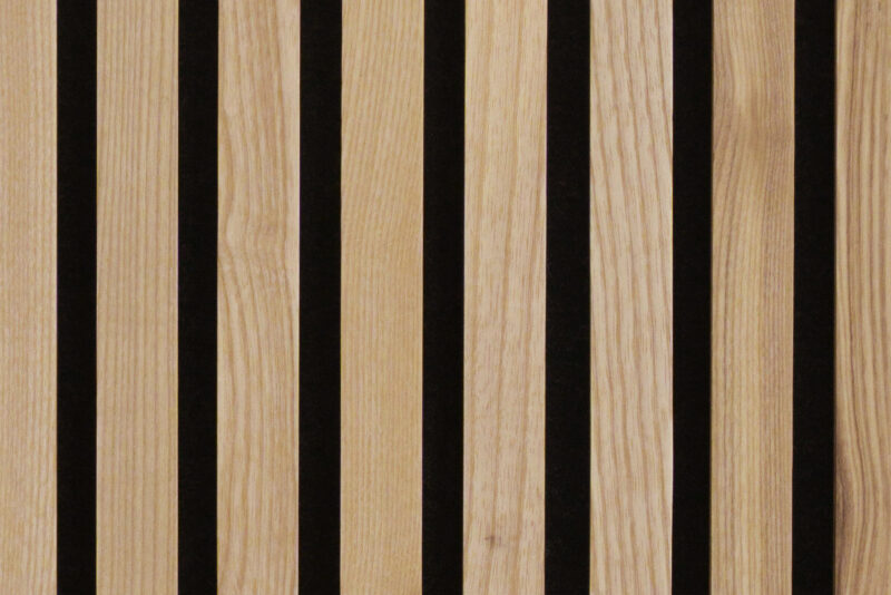 White Ash Full Height Wood Slat Wall Panels 3