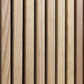 White Ash Full Height Wood Slat Wall Panels 5