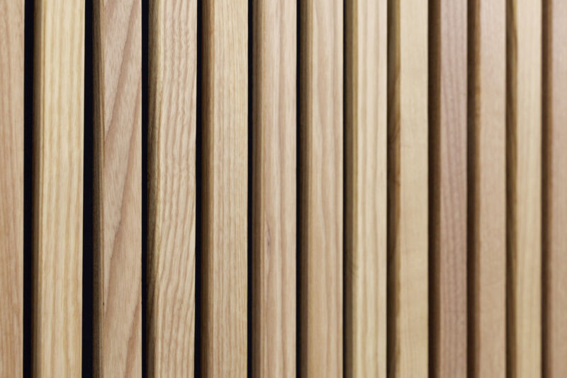 White Ash Full Height Wood Slat Wall Panels 4