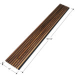 Walnut Slat wall panels for DIY modern wood accent wall