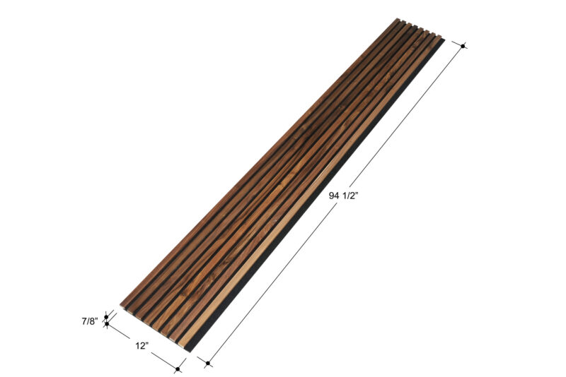 Walnut Full Height Wood Slat Wall Panels 5