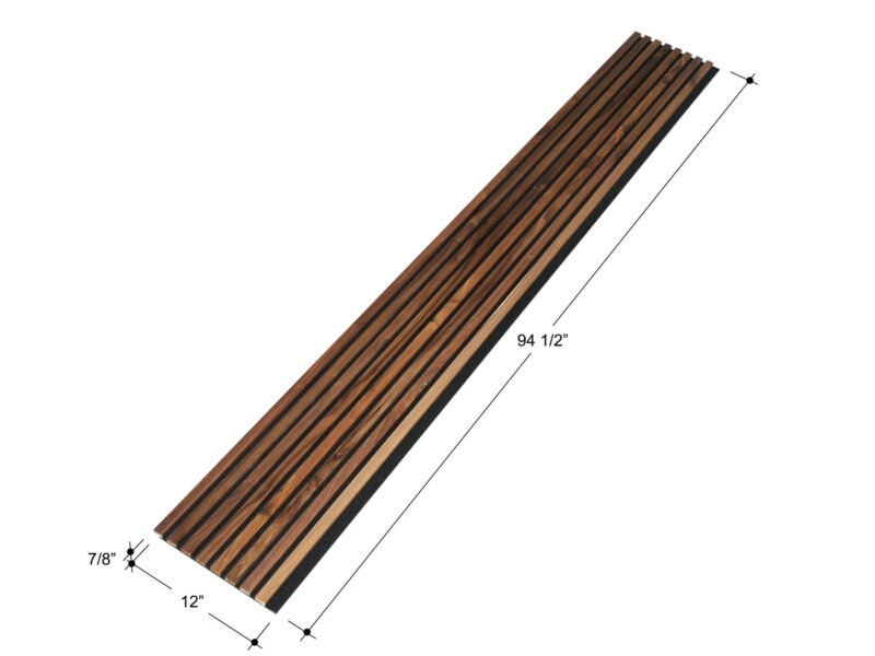 Walnut Slat wall panels for DIY modern wood accent wall