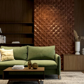 Walnut 3D Wall Panels 3