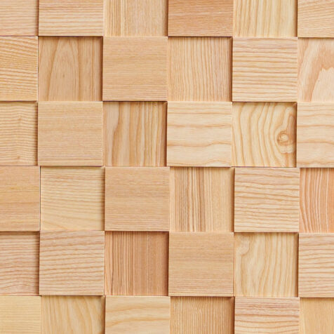 White ash wall panels