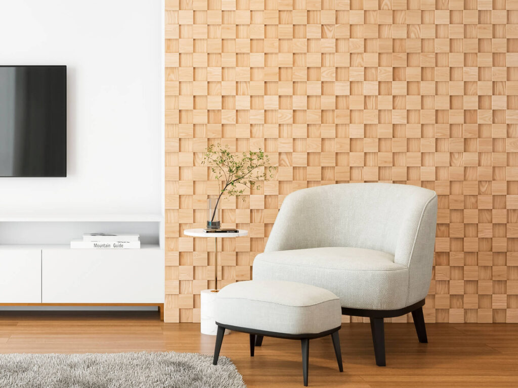 White Ash Square <br>3D Wall Panels 11