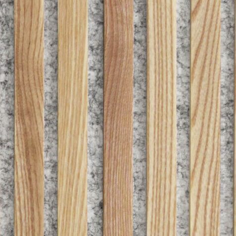 White ash wood slats for walls