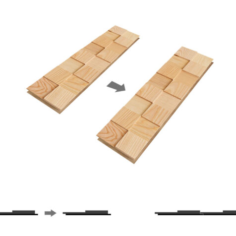 Wood accent wapp panels