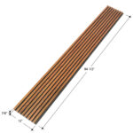 slat wall panel for modern wood slat accent wall