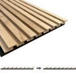 Fluted wood panel shape