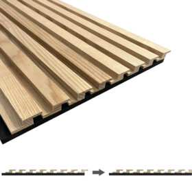 White Ash Fluted Wood Panels (N Shape) 6