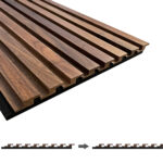 Fluted wood panels