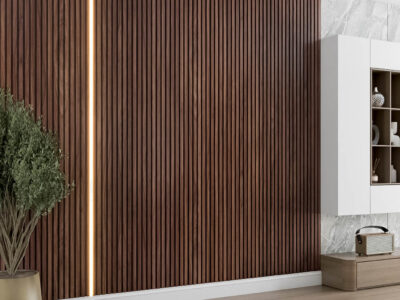 Walnut Fluted Wood Panels 21