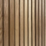 White ash fluted wood paneling