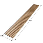 fluted wood panel size