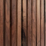 walnut fluted panels