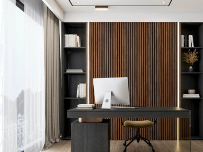 Copenhagen wood slat wall panels