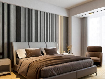 Tokyo Full Height Wood Slat Wall Panels 18