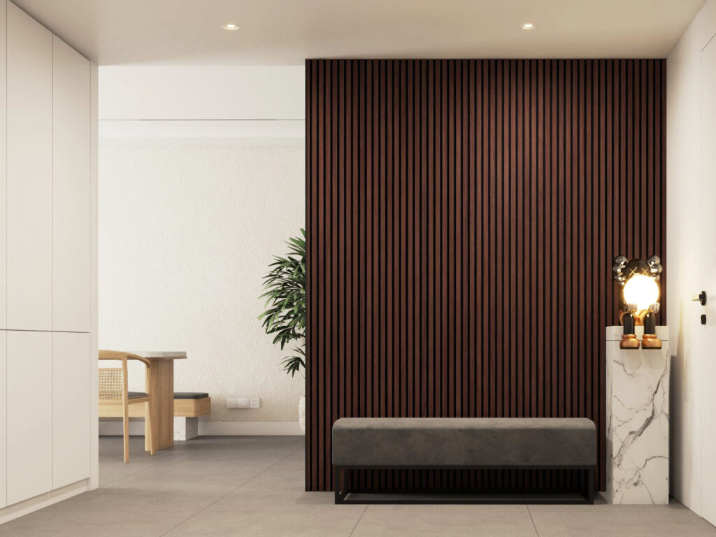 Lima Full Height Wood Slat Wall Panels 8