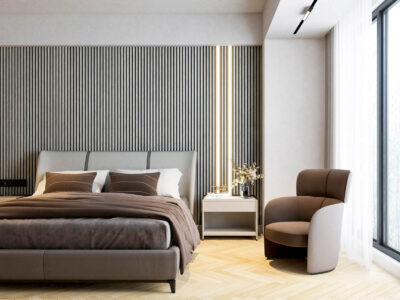 Tokyo Full Height Wood Slat Wall Panels 17