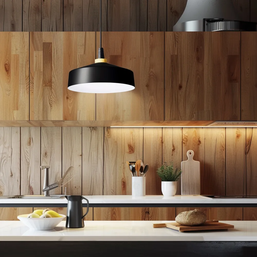 Wood Pallet Kitchen Backsplash