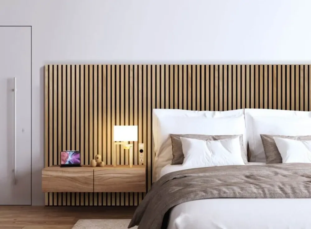 3. Adding A Wood Slat Headboard