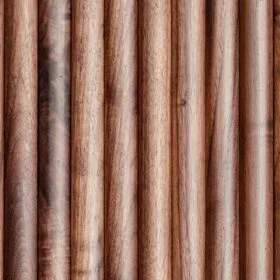 1″ Half-Round Walnut Tambour Wood Panels 4