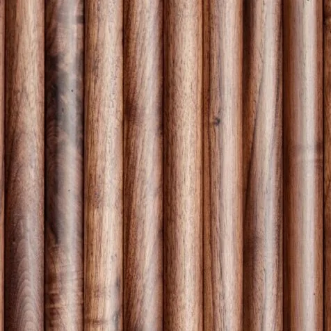 1 inch Half-Round Walnut Tambour panels