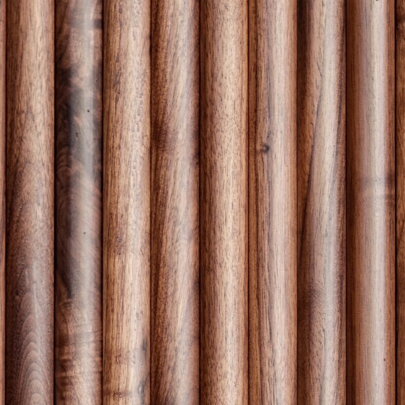 1 inch Half-Round Walnut Tambour panels