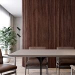 Flexible Wood Tambour Panels, real walnut wall panels