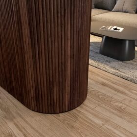 1″ Half-Round Walnut Tambour Wood Panels 3