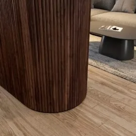 1″ Half-Round Walnut Tambour Wood Panels 3