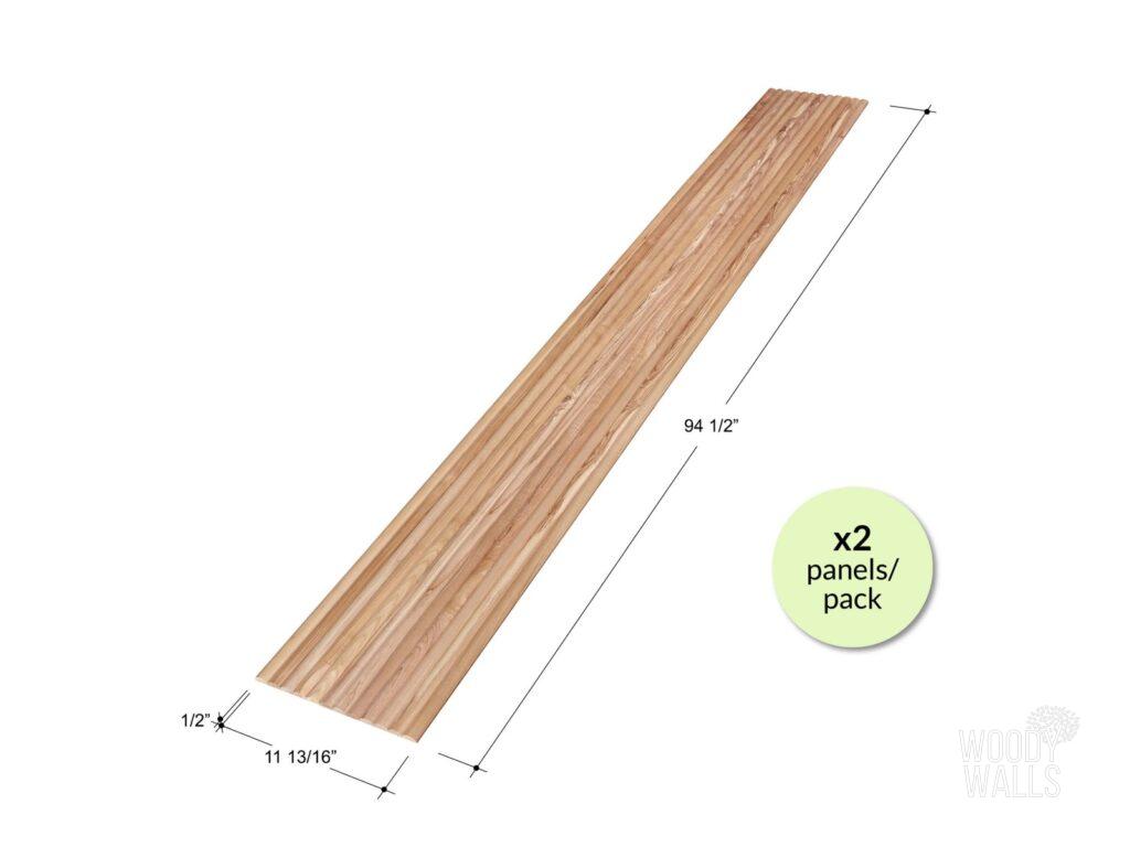 1/2" Half-Round White Ash Tambour Wood Panels 15