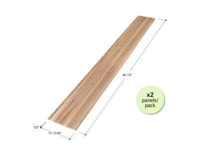 1" Half-Round White Ash Tambour Wood Panels 23