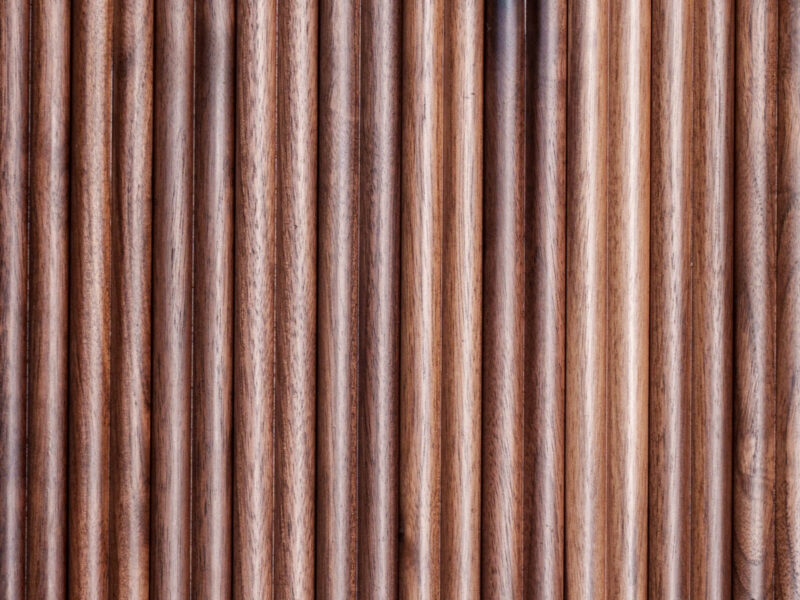 1/2&Quot; Half-Round Walnut Tambour Wood Panels 7