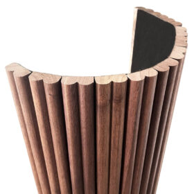 1/2″ Half-Round Walnut Tambour Wood Panels 6